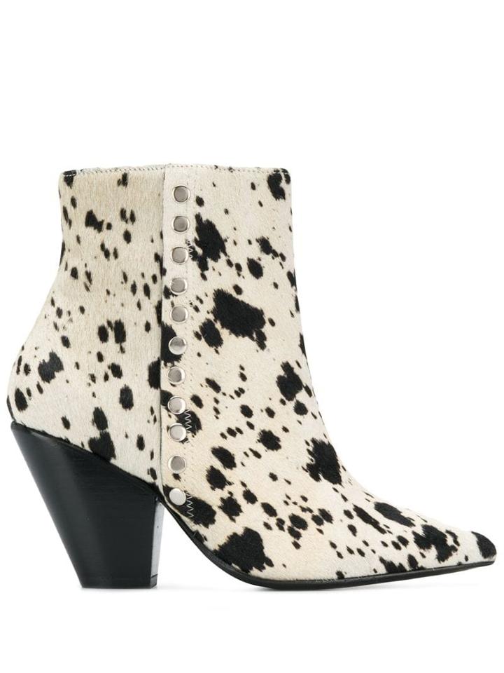 Toga Pulla Patterned Ankle Boots - White
