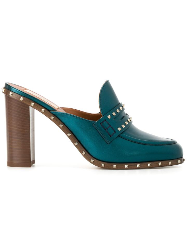 Valentino Valentino Garavani Soul Rockstud Mules - Blue