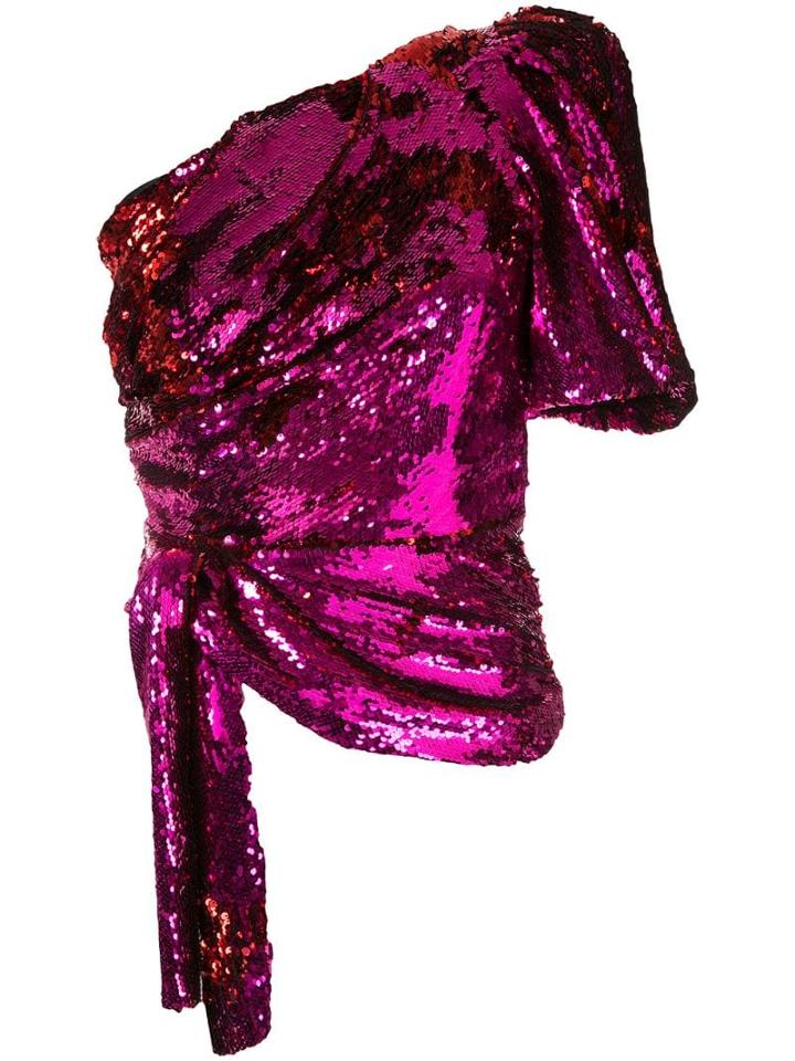 Rachel Gilbert Addie One Shoulder Top - Purple