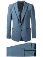 Dolce & Gabbana Formal Suit, Men's, Size: 50, Blue, Virgin Wool/silk/spandex/elastane/cupro