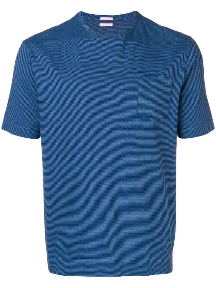 Massimo Alba Micro Striped T-shirt - Blue