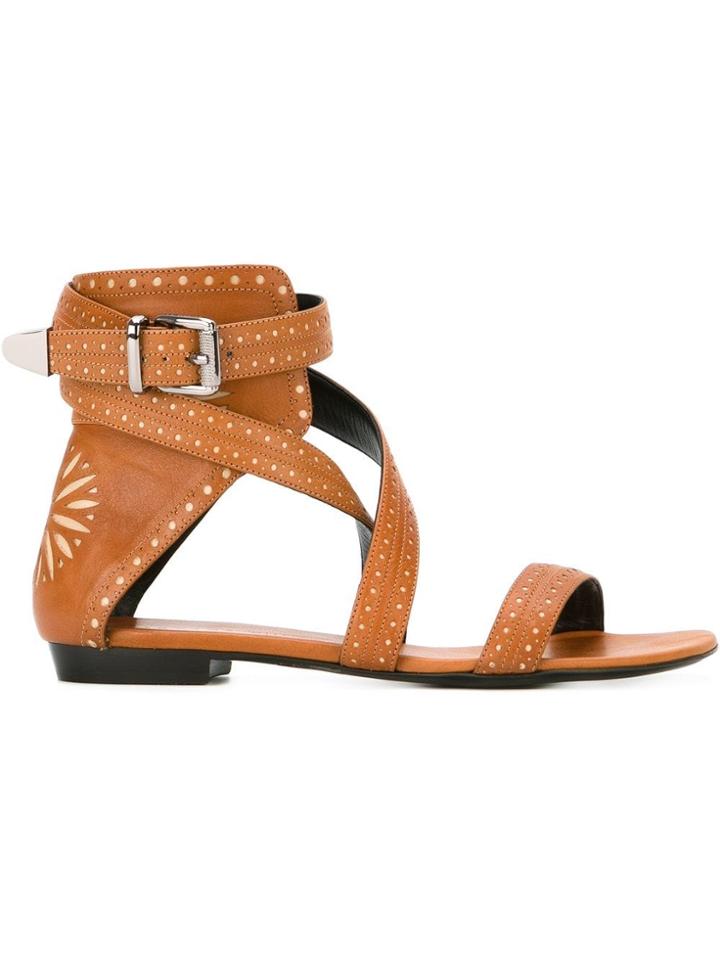 Barbara Bui Buckled Strap Sandals - Nude & Neutrals