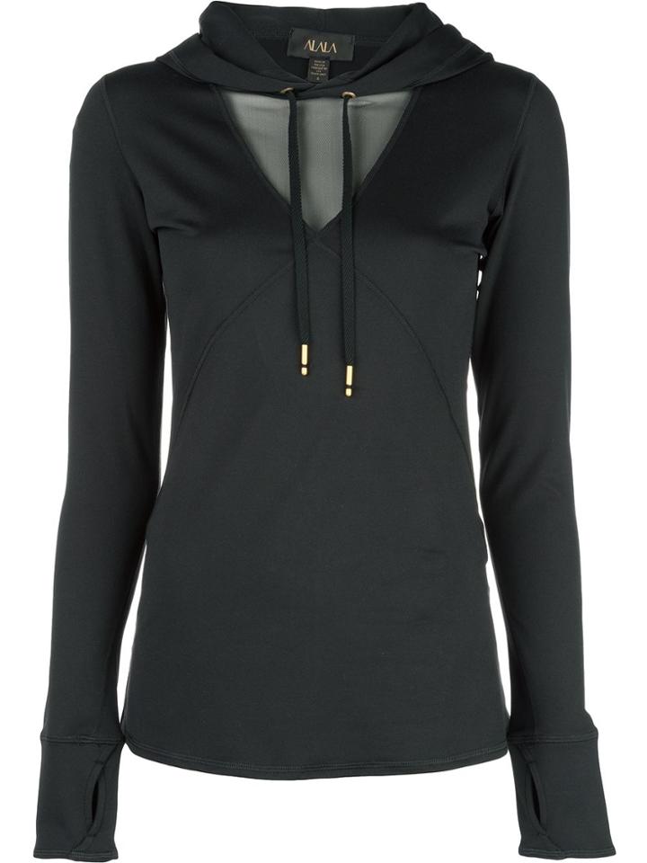 Alala Flyweight Hooded Top - Black