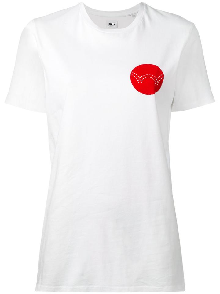 Edwin - Contrast Dot T-shirt - Men - Cotton - S, White, Cotton