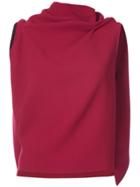 Roland Mouret Draped Sleeveless Knitted Top - Red
