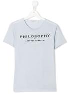 Philosophy Di Lorenzo Serafini Kids Teen Logo Embroidered T-shirt -