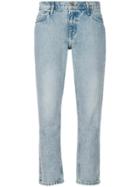 Current/elliott Cropped Straight-leg Jeans - Blue