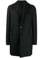 Harris Wharf London Straight Fit Coat - Grey