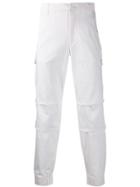 Armani Exchange Tiered Cargo Trousers - White