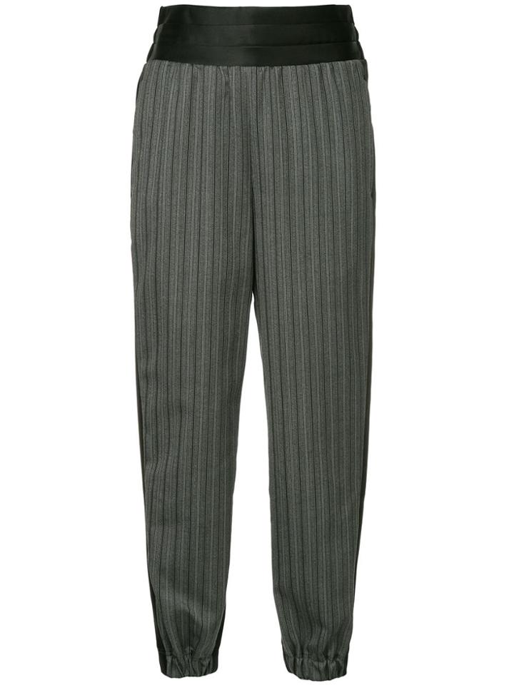 Undercover Tuxedo Cummerbund Cropped Trousers - Grey