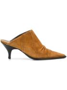 Dorothee Schumacher Pointed Toe Mules - Brown