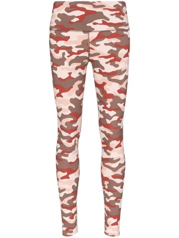 Varley Varley Ombre Camo Print Legngs - Pink