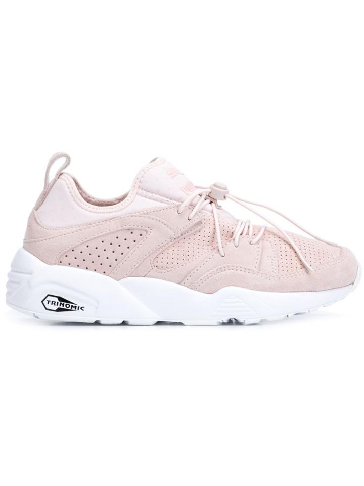 Puma Trinomic Sneakers, Women's, Size: 8.5, Pink/purple, Leather/suede