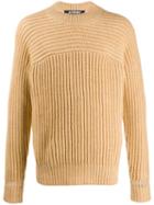 Jacquemus Ribbed Knit Jumper - Yellow