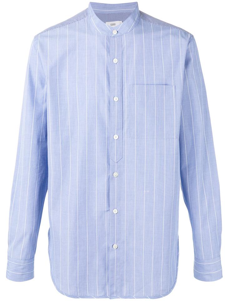 Closed Striped Shirt, Men's, Size: Small, Blue, Cotton