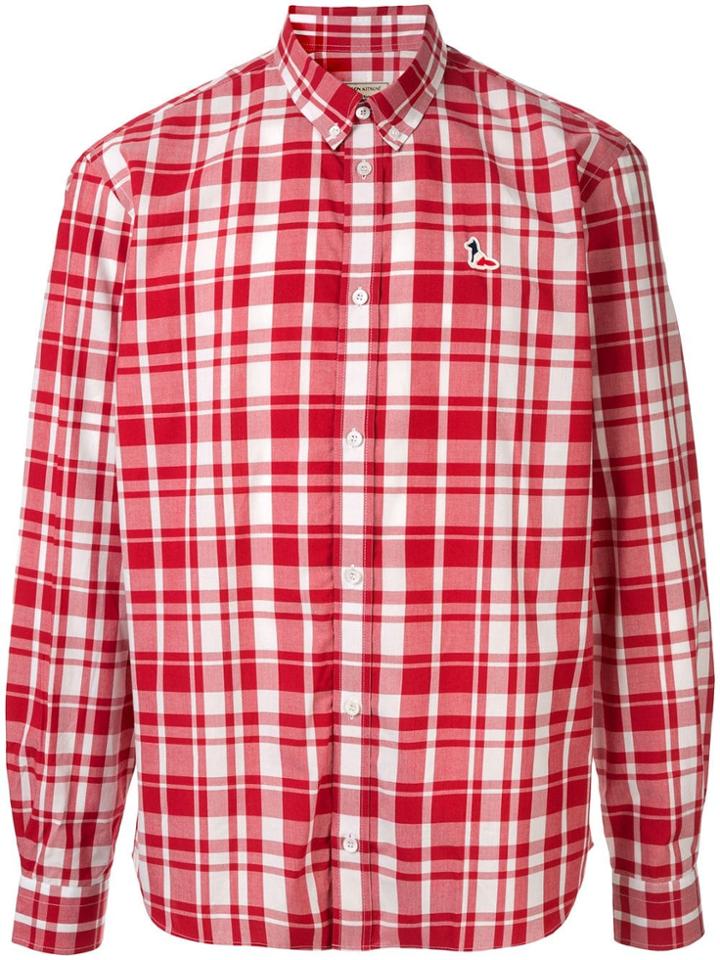 Maison Kitsuné Plaid Button-down Shirt - Red