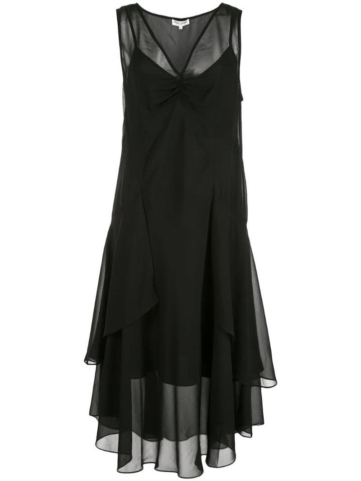 Opening Ceremony Flared Sleeveless Dress - Black