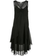 Opening Ceremony Flared Sleeveless Dress - Black