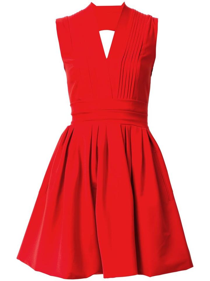 Preen By Thornton Bregazzi 'cherry Ted' Dress, Women's, Size: Medium, Red, Polyamide/spandex/elastane/acetate