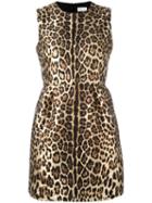 Red Valentino Animal Pattern Dress, Women's, Size: 42, Polyester/polyamide/cotton/polyester