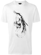 Lanvin 'crane' T-shirt, Men's, Size: Medium, White, Cotton