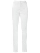 Amapô - High Waist Skinny Trousers - Women - Cotton/elastodiene - 36, White, Cotton/elastodiene