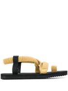 Pleats Please Issey Miyake Flat Slingback Sandals - Yellow