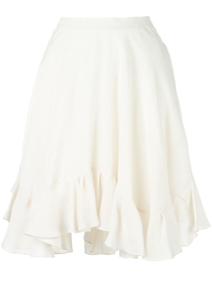 Chloé Ruffle Hem Skirt - Neutrals