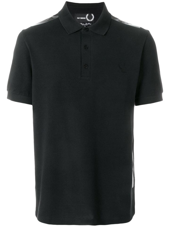 Raf Simons X Fred Perry Taped Detail Polo Shirt - Black