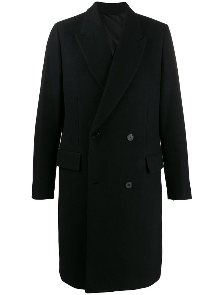 The Row Mickey Double-breasted Coat - Black
