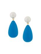 Eshvi Teardrop Earrings - Blue