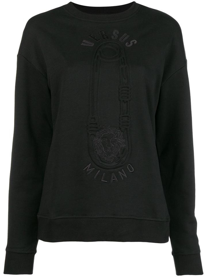 Versus Pin Printed Sweatshirt - Black