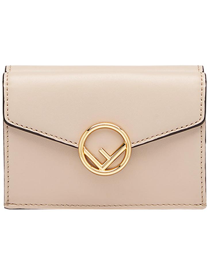 Fendi Micro Trifold Wallet - Pink & Purple