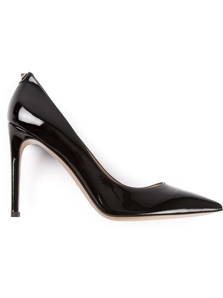 Valentino Garavani Rockstud Pumps, Women's, Size: 40, Black, Leather/patent Leather