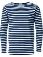 Saint Laurent Cut-out Shoulder Stripe Sweater
