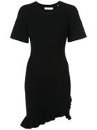 A.l.c. Ruffle Trim Mini Dress - Black