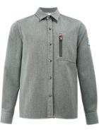 Moncler Gamme Bleu Zip-detail Shirt - Grey