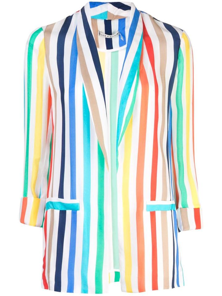 Alice+olivia Striped Blazer - Multicolour
