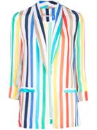 Alice+olivia Striped Blazer - Multicolour