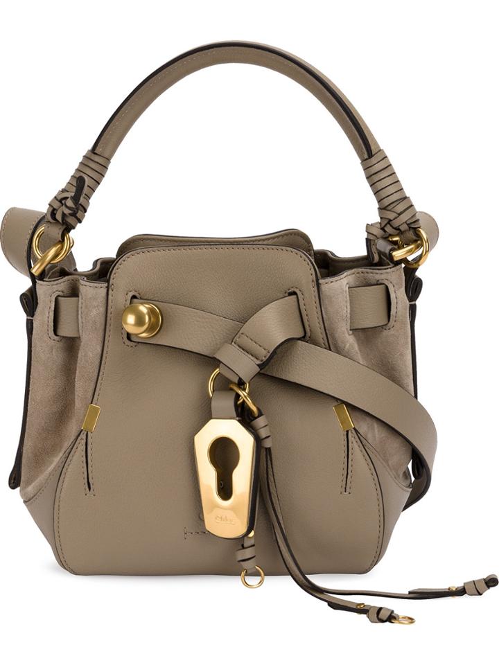 Chloé Small Owen Bucket Bag - Grey