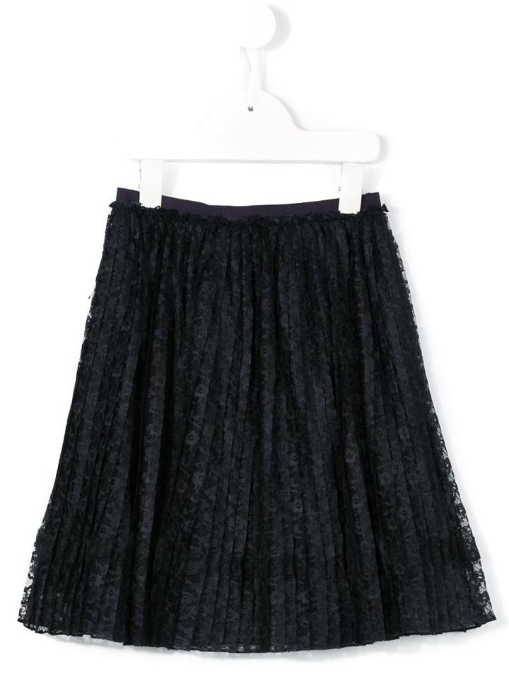 Ermanno Scervino Junior Lace Pleated Skirt, Girl's, Size: 10 Yrs, Blue