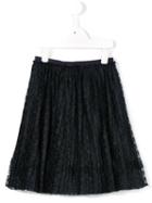 Ermanno Scervino Junior Lace Pleated Skirt, Girl's, Size: 10 Yrs, Blue
