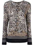 Roberto Cavalli Long Sleeved Leopard T-shirt