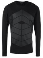 Emporio Armani Printed Sweatshirt, Men's, Size: Medium, Black, Cotton