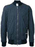 Undercover - Striped Bomber Jacket - Men - Cotton/polyurethane - 4, Blue, Cotton/polyurethane