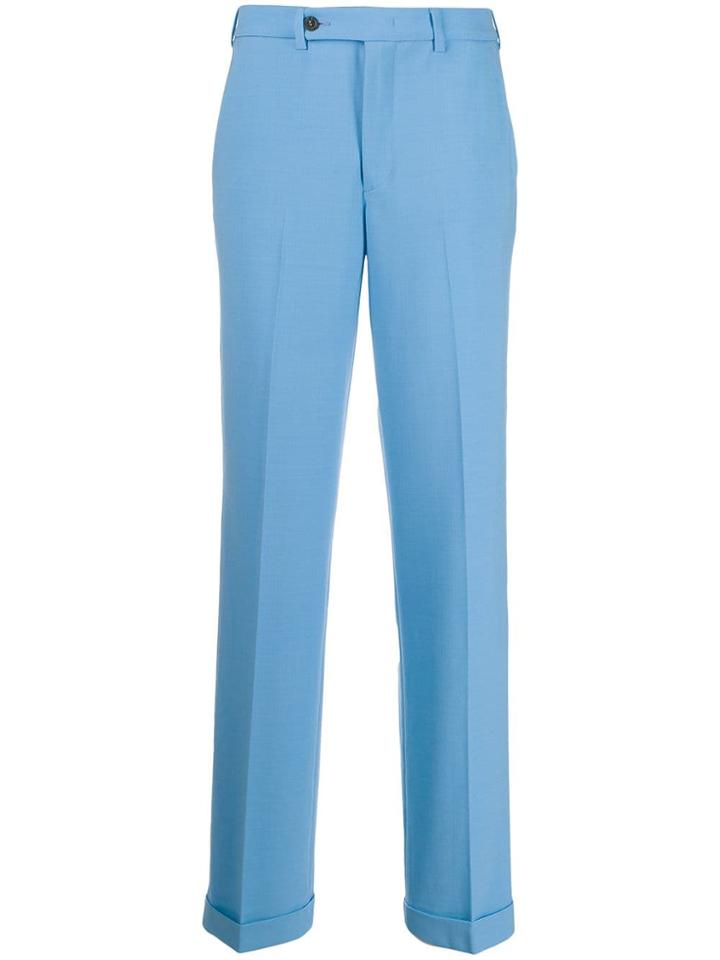 Essentiel Antwerp Wool Blend Trousers - Blue