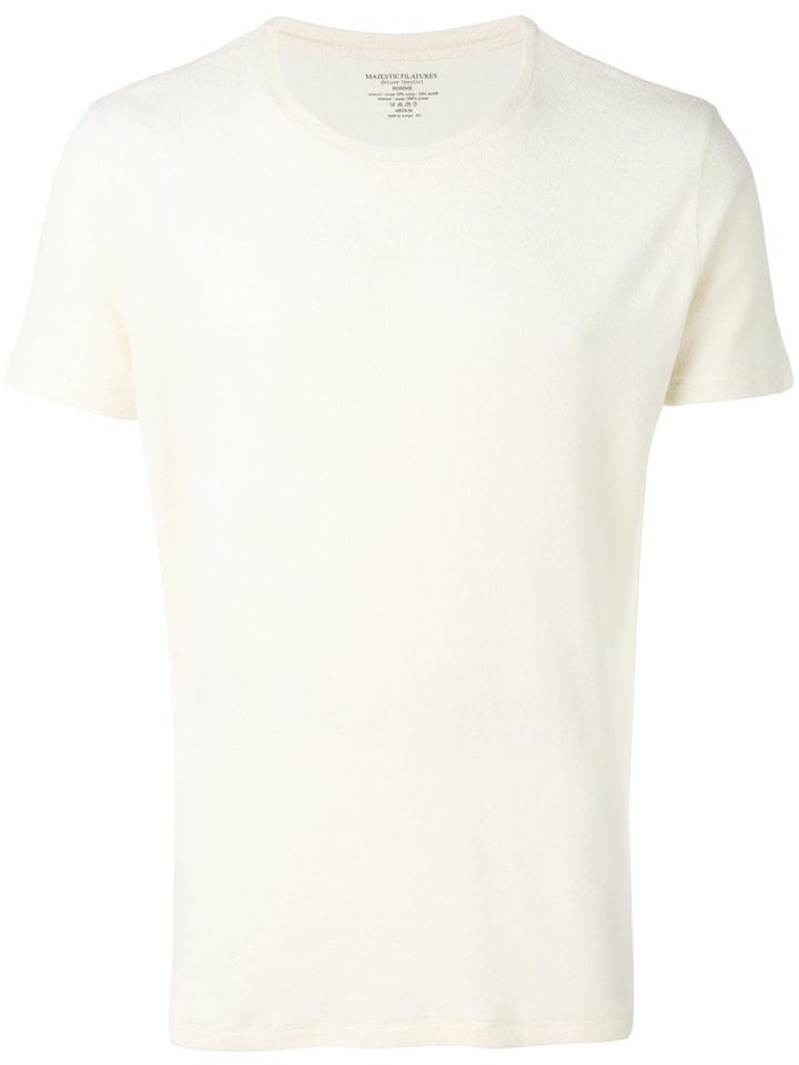 Majestic Filatures - Round Neck T-shirt - Men - Cotton/modal - Xxl, Nude/neutrals, Cotton/modal