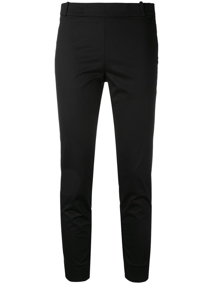Kiltie Cropped Trousers - Black
