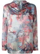Adidas Pastel Camouflage Print Jacket, Women's, Size: 40, Blue, Polyester/spandex/elastane