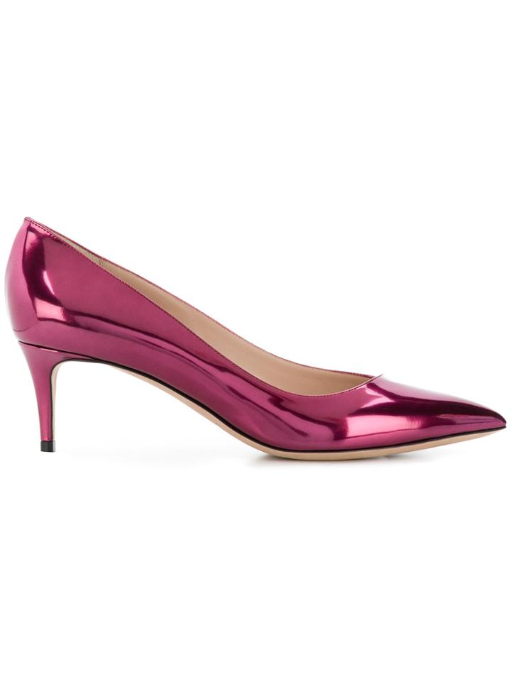 Giorgio Armani Mirrored Pumps - Pink & Purple